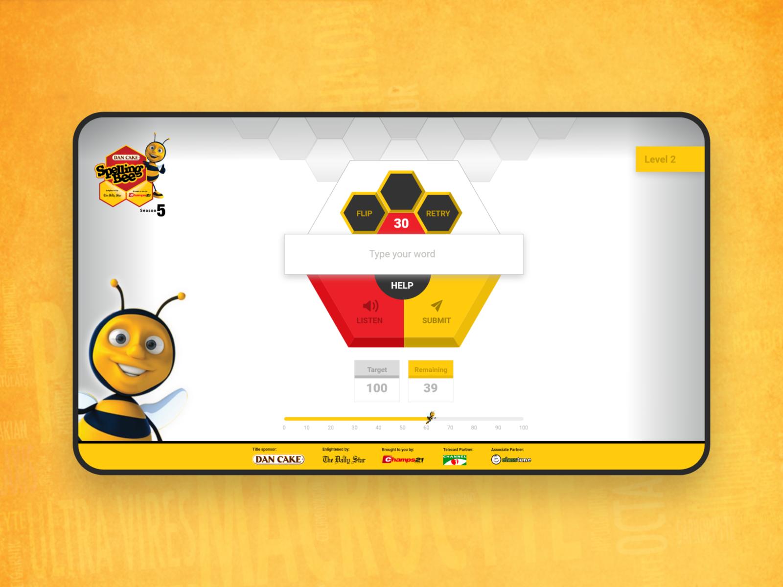 Spelling Bee Web Game UI/UX (Season 5) by Rashedul Hussain Tapu on Dribbble