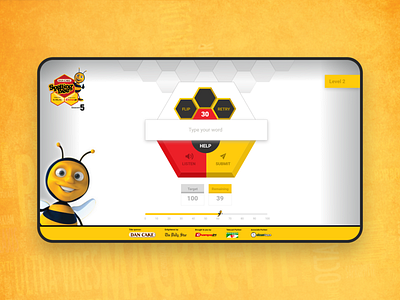 Spelling Bee Web Game UI/UX (Season 5) children clean education game design interaction micro interaction spelling spelling bee ui uiux user experience user interface