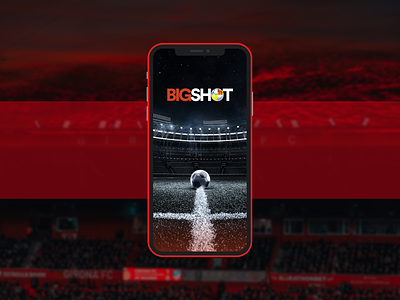 BIGSHOT - Sports App Splash Screen design football interaction sports typography ui uiux user experience user interface