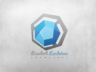 Jewellery Logo (Diamond) abstact blue clean creative diamond illustration jewellery jewellery shop logo