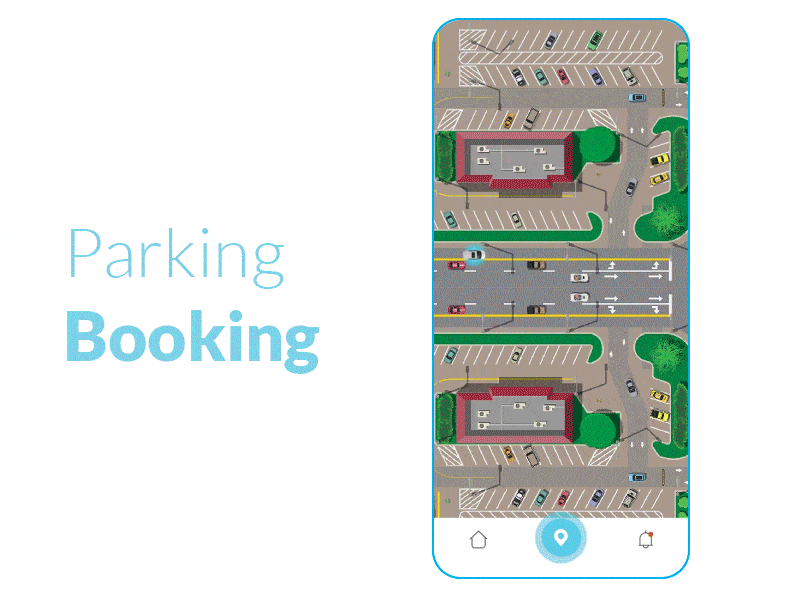 Parking Booking Interaction adobe xd app app concept book booking car interaction map micro interaction park parking ui uiux user experience user interface