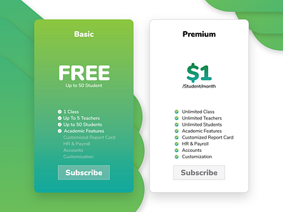 Pricing Table UI