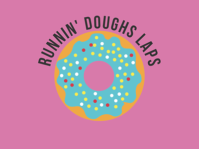 Runnin' Doughs Laps branding design donuts food illustration shirt design shirtdesign vector