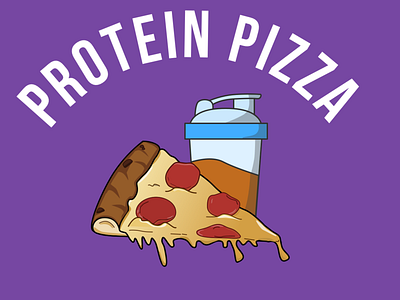 Protein Pizza design fitnes illustration pizza vector