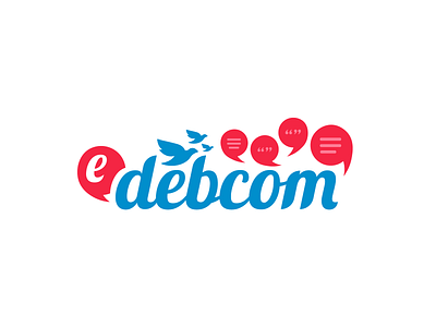 Edebcom - English Debate Competition Concept branding branding and identity branding concept design logo logo design