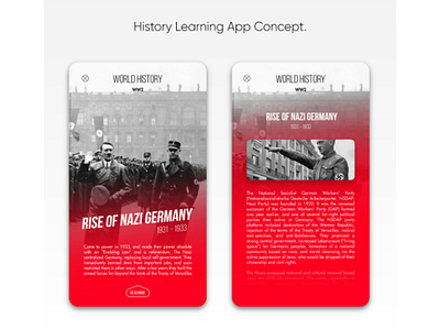 History Learning App Concept