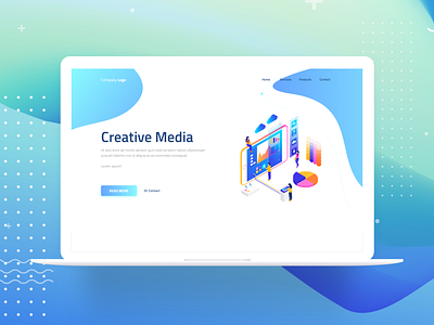 Creative Media Landpage Concept