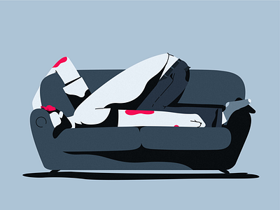 Tired 2d adobe illustrator art character character design character illustration design illustration tired vector weekend