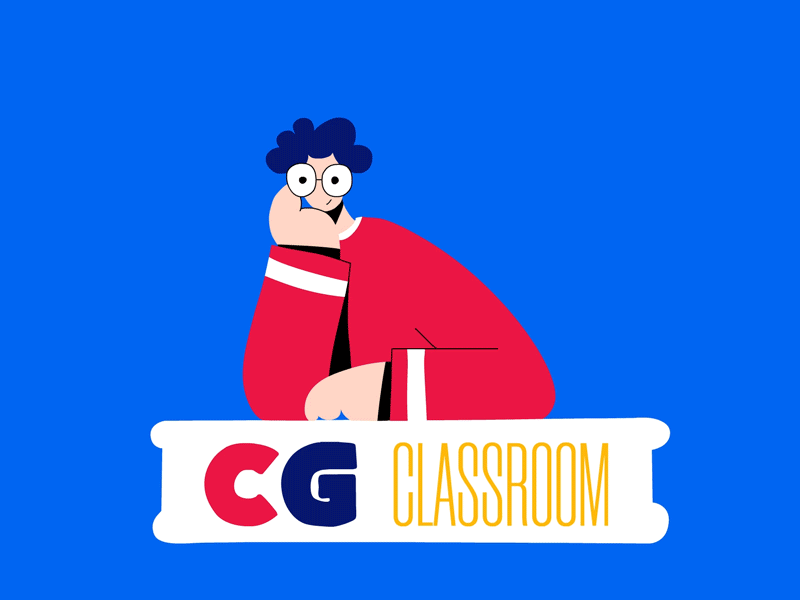 Geek 2d adobe animation blue boy character character design digital art frame by frame animation geek gif glass motion motion design motion designer motion graphics