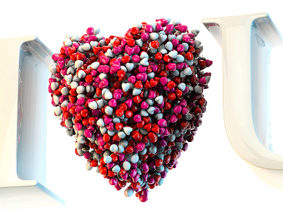 Super Mushy c4d candy cinema cinema 4d dumb hearts love mushy pink red trajan valentines valentines day vday white