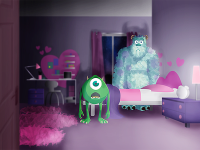 Monsters Inc. Illustration