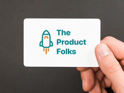Logo - The Product Folks adobe art branding community design designer graphic illustration logo logo design logos logotype minimal mockup product rocket vector