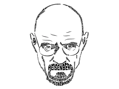 Breaking Bad art bad breaking chemsitry heisenberg illustration typography vector