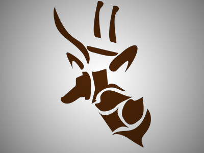 Minimal Deer art brush deer design flat graphic illustration logo minimal strokes vector