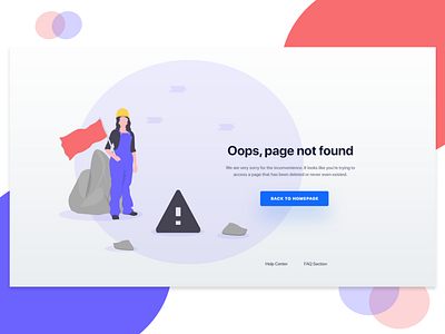 404 Error Landing Page