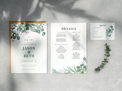 Botanical Wedding Invite