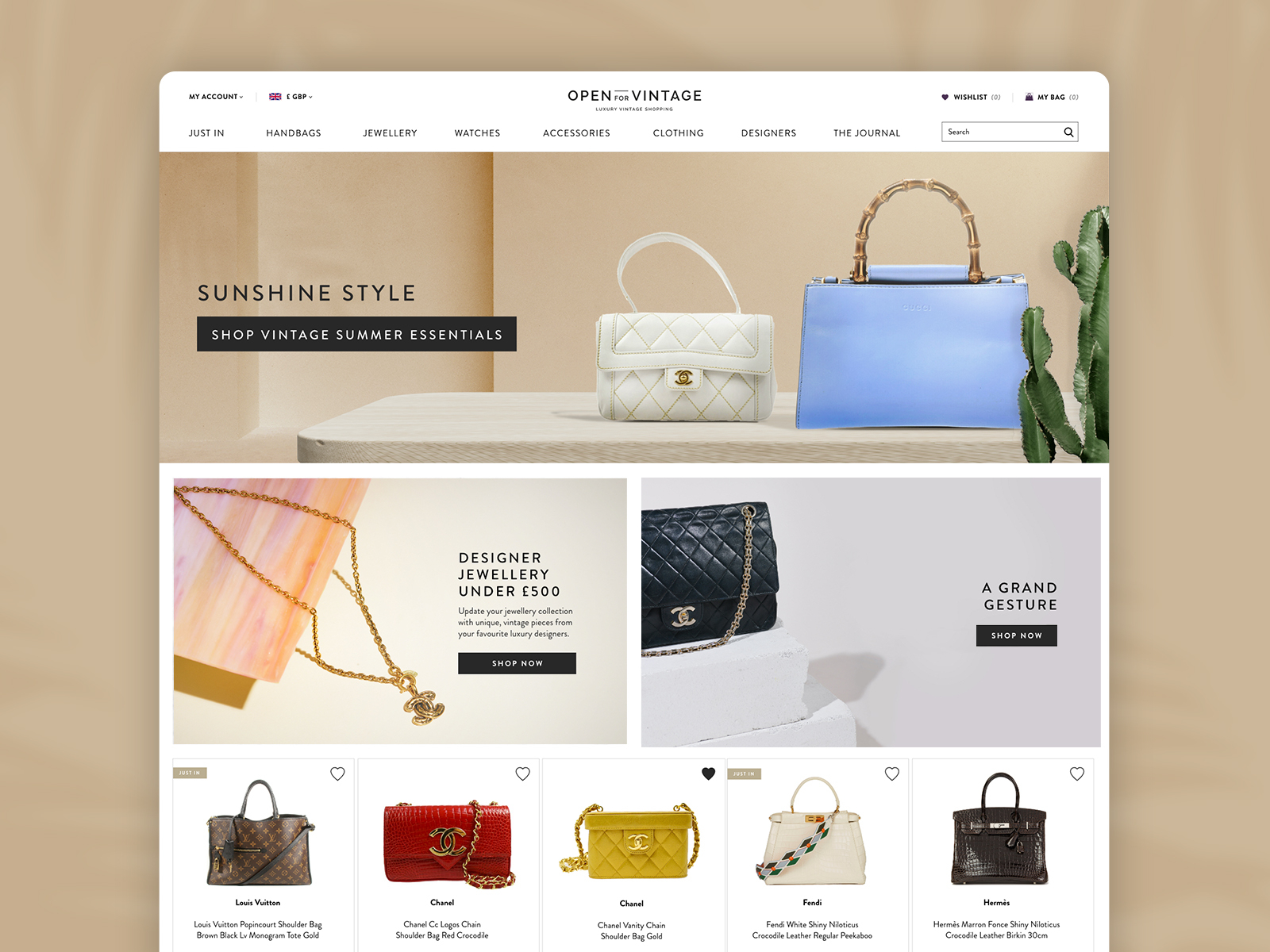 Luxury Vintage Retailer by Twenty Eight Create on Dribbble