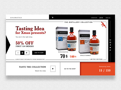 003 Dailyui Landing Page cart christmas gift dailyui dailyui 003 flat design landingpage promotion uidesign webdesign