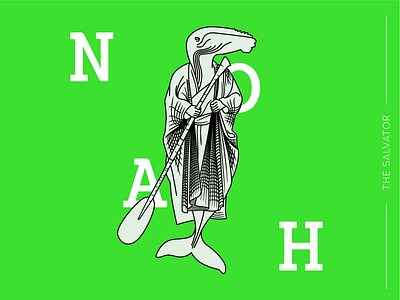 Noah - The Salvator design designinspiration graphic design illustration illustrationdesign illustrator kolcsarzsolt line lineart noah salvator typogaphy vector