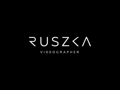 Logo design for Ruszka Videographer branding design designinpiration graphic design kolcsarzsolt line logo logodesign minimal redesign ruszka typogaphy typography typography design vector videographer