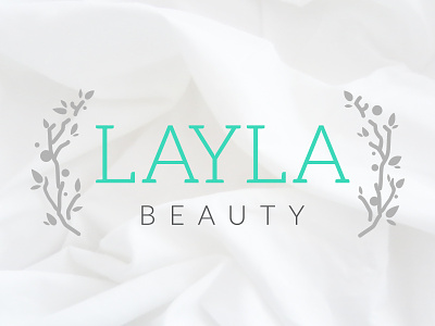 Layla Beauty beauty branches care delicate products skin spring typography