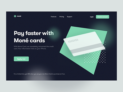 Moné Landing Page