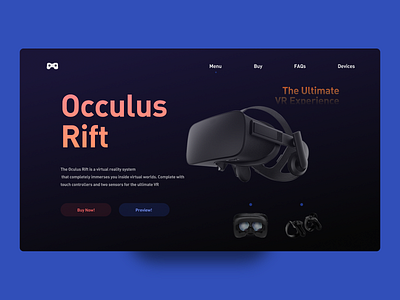 Occulus Rift adobe xd animation app branding design icon illustration illustrator lettering logo logo design minimal typography ui ui design ux web web design webdesign website