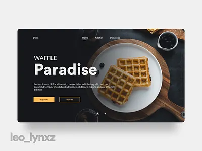 Waffles adobe xd app blue design figma flat food food website illustration minimal nigeria ui ui design unsplash ux waffles web web design webdesign website