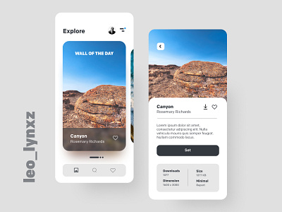 Wallpaper App adobe xd app design figma flat icon illustration logo minimal mockup product design ui ui design unsplash ux wallpaper wallpaper app web design webdesign website