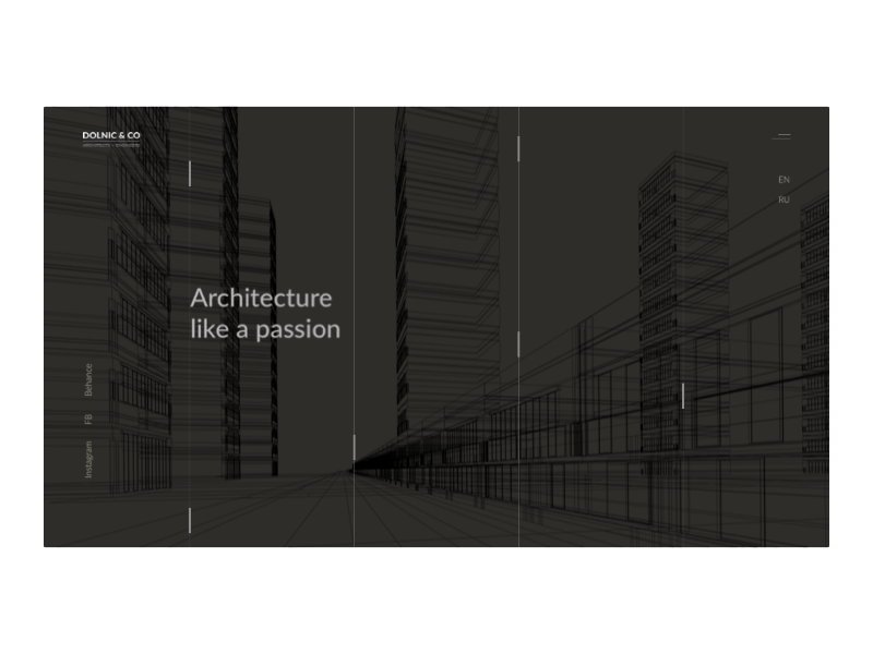 Architecture main page animation animation gif animation web architecture design lines main page principle sketch web page