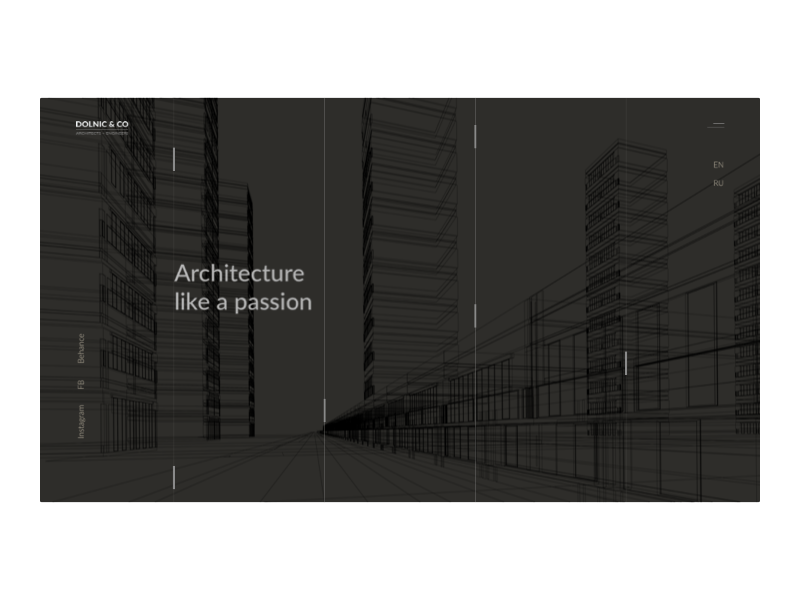 Architecture main page animation