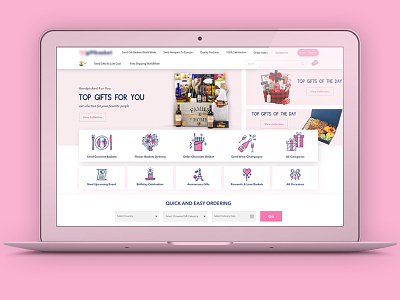 Gift_Website branding design gift minimal ui ux website