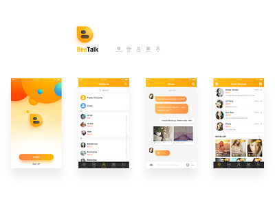 Beetalk Redesign app branding design flat hmi icon ios typography ui ux