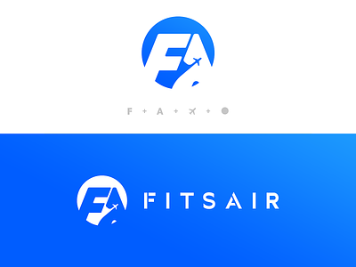 FITS AIR branding design icon identity logo minimal ui vector web website