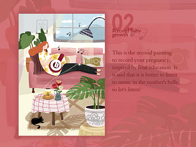 Record baby growth2 baby illustrations pregnancy record red growth