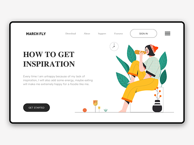 How to get inspiration branding design food illustration ui vector web design 人物 包装 插画 植物 设计