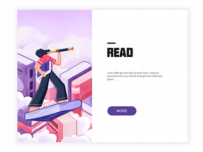 1 book illustration ui vector 插画