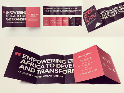 Folded Flyer brochure design dubaifreelancedesigner freelancer graphic design power renewal energy
