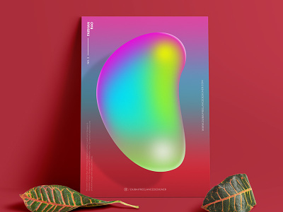 Poster design - Gradients colors dubaifreelancedesigner freelance designer gradiant graphic design illustration poster