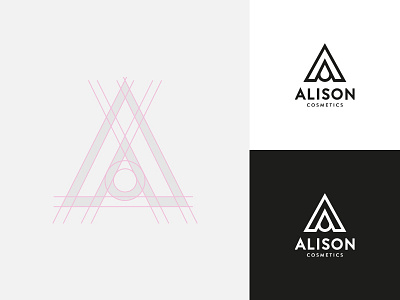 Alison Cosmetics Logo design dubaifreelancedesigner farhanrao freelance designer freelancer graphic design icon identity illustration logo logomark vector