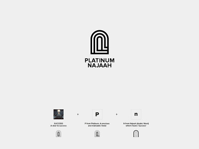 Platinum Najaah Logo branding dubaifreelancedesigner freelancer graphic design identity logo logomark mark