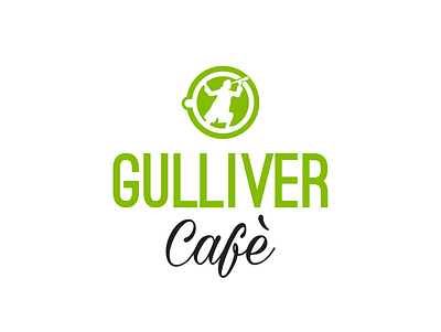GULLIVER CAFE bakery logo branding cafè coreldraw design green icon logo typography vector