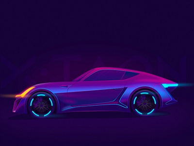 super car car design dribbble illustration uxdesigner vector