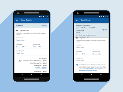 TrainSplit - Summary Dropdown app design design sprint payment form summary ticket train travel travelapp ui uiux user experience ux