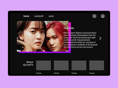 OUTtv streaming service mockup desktop app interface interfacedesign microanimation microanimations streaming streaming app streaming service ui design uidesign uiux ux uxd uxdesign uxdesigner uxdesigns webapp webdesign