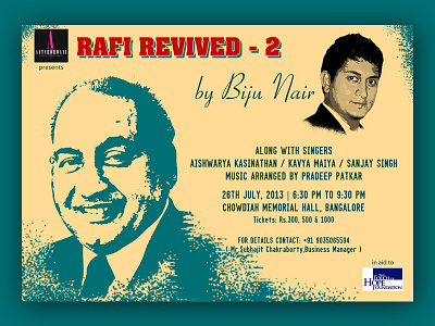 Rafi Revived 2 - Mohammed Rafi Tribute Concert Poster