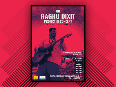 Raghu Dixit - Live In Concert - Poster Design kannada music concert poster poster design raghu dixit raghu dixit bangalore raghu dixit concert raghu dixit poster