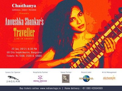Anoushka Shankar S Traveller Live In Concert Poster Design By Praveen Kumar On Dribbble