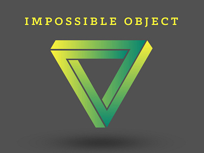 Impossible Object geometry art gradient ink impossible figure impossible object optical illusion undecidable figure