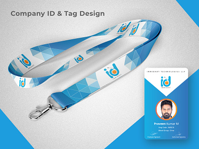 Company ID & Tag Design company id company tag identity card design identity design organization id swipe card tag design unique id card